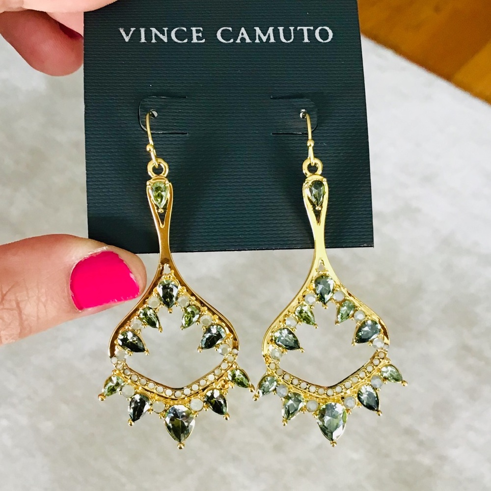 VINCE CAMUTO Gold-Tone Statement Drop Earrings